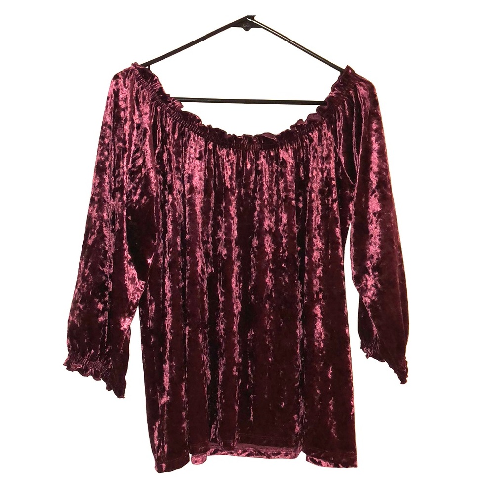 GAP velvet off the shoulder